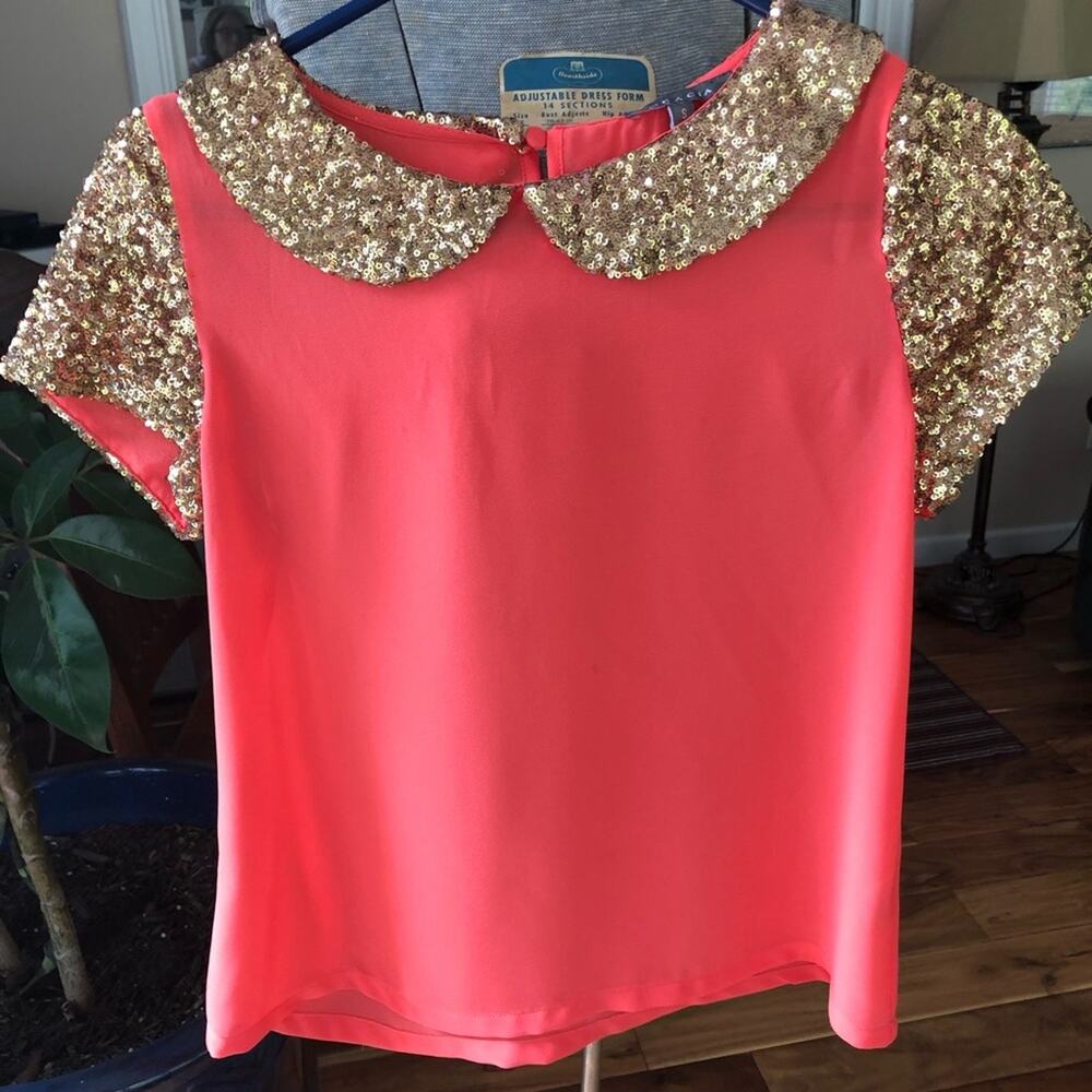 Gracia top glitzy party or holiday